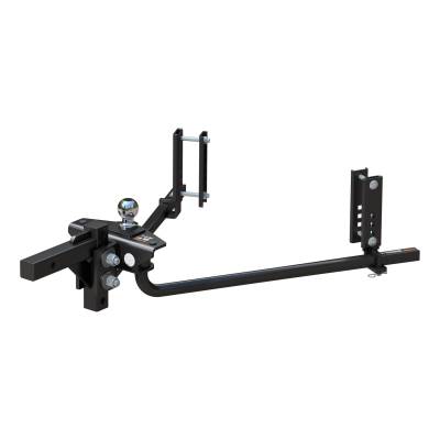 CURT - CURT 17601 TruTrack 2P Round Bar Weight Distribution Hitch w/2x Sway Control 8-1