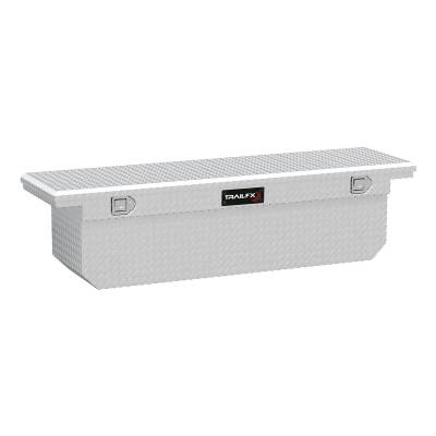 TrailFX - TrailFX 121721 72" Polished Aluminum Tool Box w/Struts & Tray
