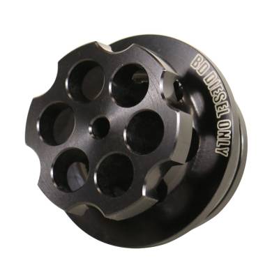 BD Diesel - BD Diesel 1050073 Patriot Fuel Plug Cap for 13-18 Cummins 6.7L/3.0L EcoDiesel