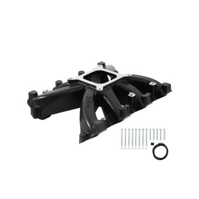 Holley - Holley Performance 300-131BK LS Single Plane Mid-Rise Intake