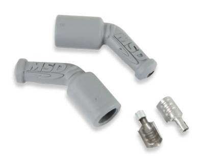 MSD - MSD Ignition 3304 45-DEG Spark Plug Boot & Terminal Kit 2/Card