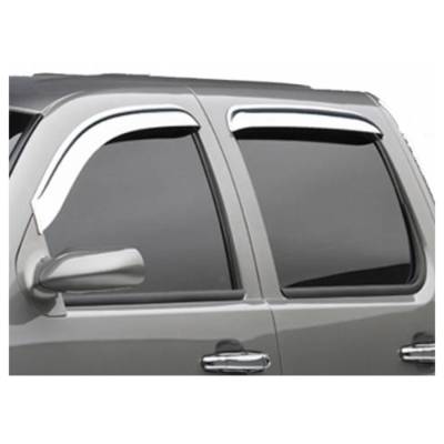 EGR - EGR 643114 Tape-On Window Visors Front/Rear Set Chrome 97-05 Ford F150