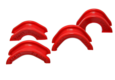 Energy Suspension - Energy Suspension 7.10102R Rack & Pinion Bushing Set Polyurethane Red