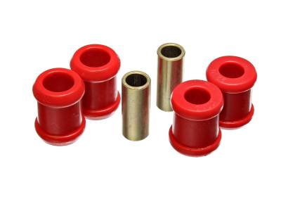 Energy Suspension - Energy Suspension 9.8138R Shock Bushing Set Rear Polyurethane Red