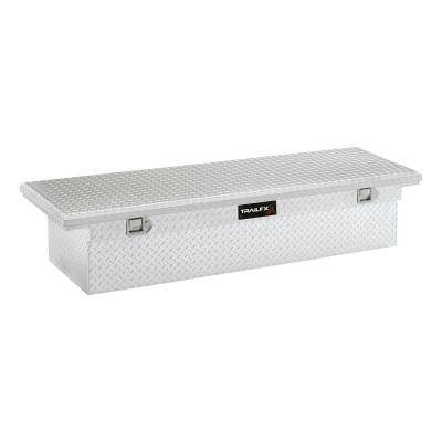 TrailFX - TrailFX 120721 Crossover Low Profile 72" Bright Aluminum Tool Box Single Lid