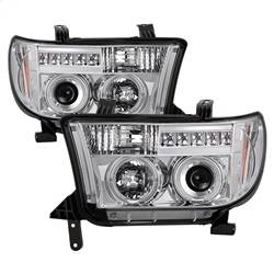 Spyder Auto - Spyder Auto 5012036 LED Halo Projector Headlights Chrome/Clear