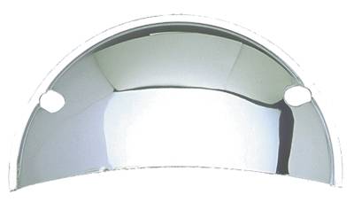 Trans-Dapt Performance - Trans-Dapt Performance Products 9511 Headlight Half Shield 5.75" Round Chrome