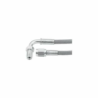 Allstar Performance - Allstar Performance ALL46332-48 48" #3 Braided Line -3 Straight/3/8"-24 90-DEG