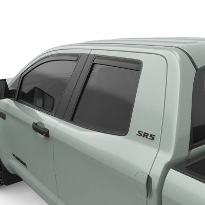 EGR - EGR 575095 Front/Rear In-Channel Window Visors Black for 07-21 Tundra Access