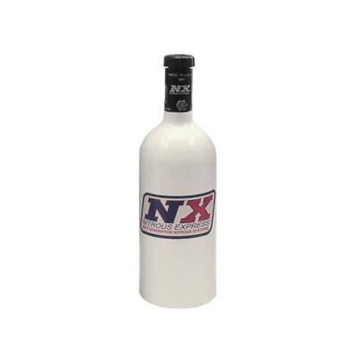 Nitrous Express - Nitrous Express 11010 1lb Nitrous Bottle w/Motorcycle Valve 3.2"Dia x 9.83 Tall