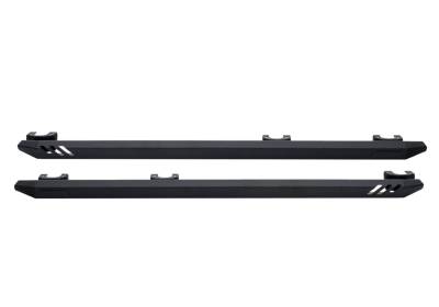 Rampage - Rampage 26410030 Rock Rail Nerf Bar Black for 18-26 Jeep Wrangler JL 2DR
