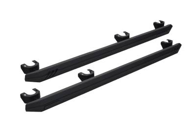 Rampage - Rampage 26410031 Rock Rail Nerf Bar Black for 18-26 Jeep Wrangler JL 4DR