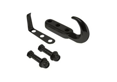 Rampage - Rampage 7605 Tow Hook Black Incl. Mounting Hardware for 43-95 Wrangler YJ/CJ