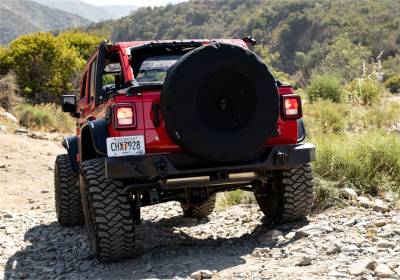 Rampage - Rampage 773575 37" Black Spare Tire Cover w/Camera Slot for 18-25 Wrangler JL