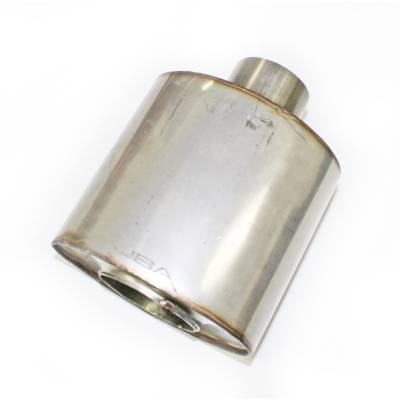 JBA Racing Headers - JBA Headers 2.5" Center/Center Straight-Through Stainless Muffler 40-250600