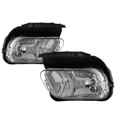 Spyder Auto - Spyder Auto 5015471 Halogen Fog Lights Black/Clear for Silverado/Avalanche