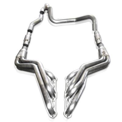 Stainless Works - Stainless Works CT8898HCATY Chevy/GMC Truck 1988-98 Headers Catted Leads