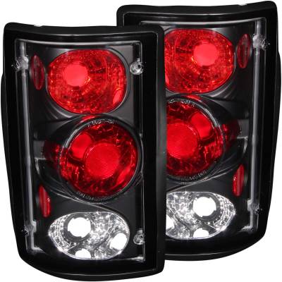 Anzo USA - Anzo USA Black Euro Clear Lens Taillight Set Ford Excursion/Econoline 211051