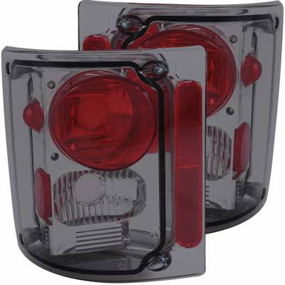Anzo USA - Anzo USA Chrome Euro Smoked Lens Taillight Set GM C/K Trucks/Suvs 211153