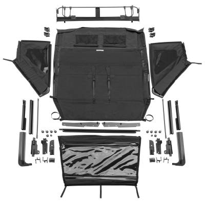Rampage - Rampage 139435 Trailview Frameless Soft Top Blk Diamond for 07-18 Wrangler JL