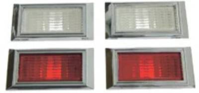 Auto Metal Direct - Auto Metal Direct W-948 Front/Rear Side Market Lenses & Bezels 8Pc Set