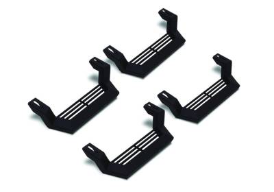 Rampage - Rampage 26410034 Rock Rail Nerf Short Step Steel Black Universal