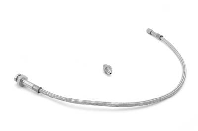 Rugged Ridge - Rugged Ridge 16734.04 Brake Hose Kit Front Stainless Steel Drum 76-78 Jeep CJ5/C