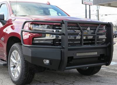 Steelcraft - Steelcraft 60-10490C Black Front Elevation Bumper for 19-21 Chevy Silverado 1500
