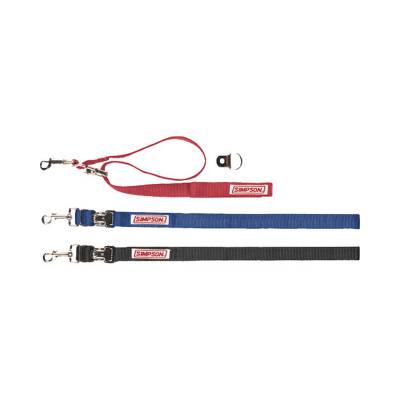 Simpson Safety - Simpson Safety 36007BK Helmet Restraint Harness Black