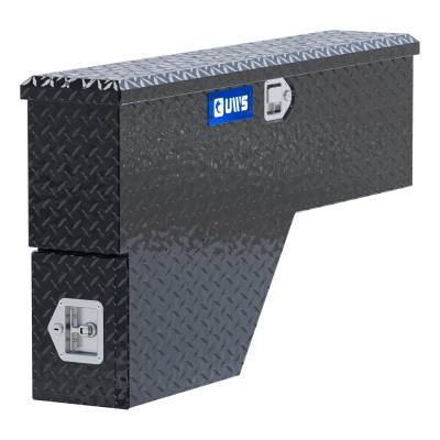 UWS - Gloss Black Aluminum 48" Passenger Wheel Well Tool Box LTL Shipping Only