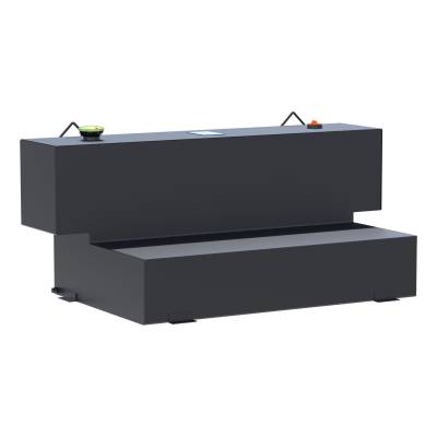 UWS - UWS ST-100HH-MB Matte Black Hammerhead-Style 100-Gallon L-Shape Steel Transfer T