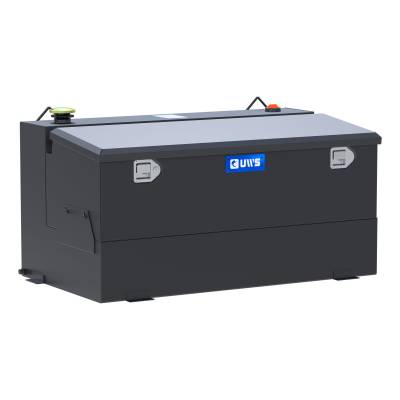 UWS - UWS ST-75-COMBO-MB Matte Black 75-Gallon Steel-Aluminum Combo Transfer Tank
