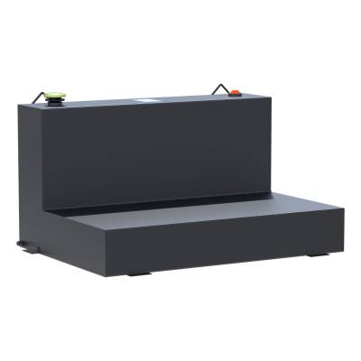 UWS - UWS ST-85-L-MB Matte Black 85-Gallon L-Shape Steel Transfer Tank