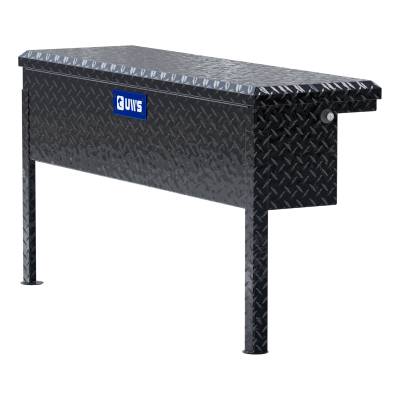 UWS - Gloss Black Aluminum 48" Truck Side Tool Box Low Profile LTL Shipping Only