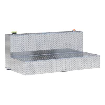UWS - UWS TT-100-L-T-P 100-Gallon L-Shape Bright Aluminum Transfer Tank