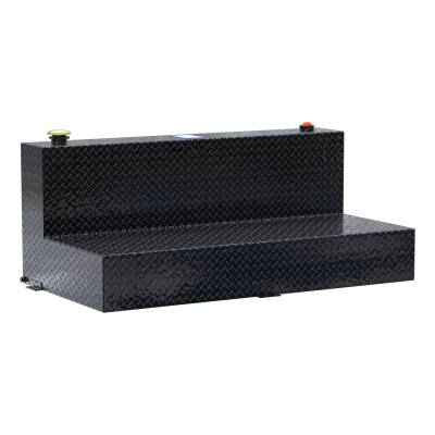 UWS - UWS TT-100-L-T-P-B Gloss Black 100-Gallon L-Shape Aluminum Transfer Tank