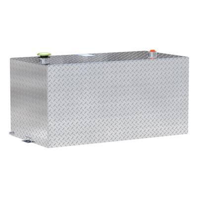 UWS - UWS TT-100-RT-T-P 100-Gallon Rectangle Bright Aluminum Transfer Tank
