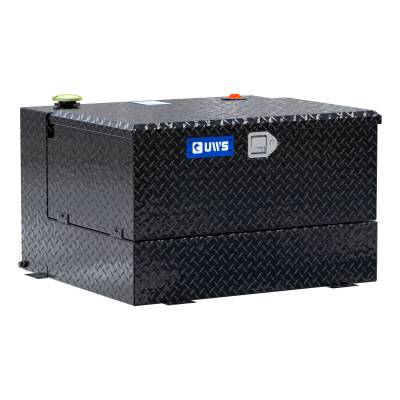 UWS - UWS TT-50-COMBO-BLK Gloss Black 50-Gallon Combo Aluminum Transfer Tank