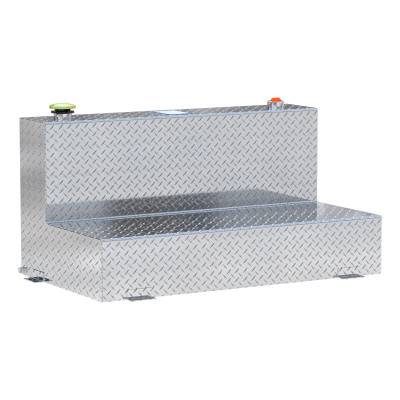 UWS - UWS TT-75-L-T-P 75-Gallon L-Shape Bright Aluminum Transfer Tank