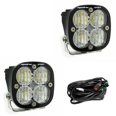 Baja Designs - Baja Designs 557805 Squadron Sport Black LED Auxiliary Light Pod Pair