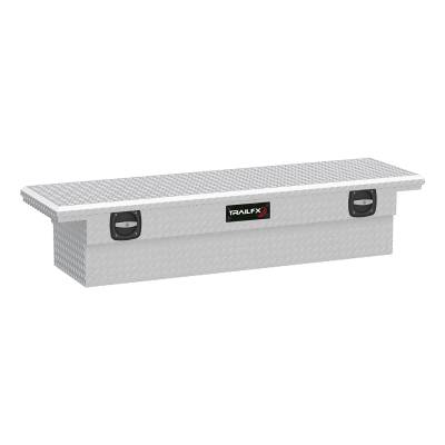 TrailFX - TrailFX 120633C Crossover Angled 63" Matte Black Alum Low Profile Tool Box