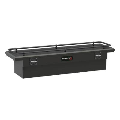 TrailFX - TrailFX 120693CR Crossover Low Profile 69" Matte Black Alum Tool Box Single Lid