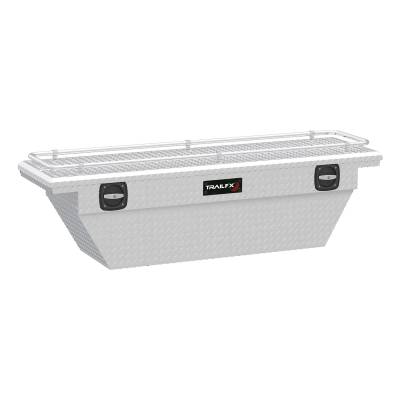 TrailFX - TrailFX 121691CR Lo-Pro Single Lid Crossover Bright Alum 69x19.25x17.5 w/Rail