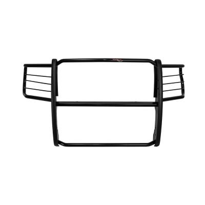 TrailFX - TrailFX E0021B Grille Guard 1-Piece Gloss Black Steel 1.5" Dia w/Brush Guard