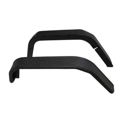 TrailFX - TrailFX J052RF Fender Flare Flat 5.5" Tire Cover Black 1.5" Tubing Pair