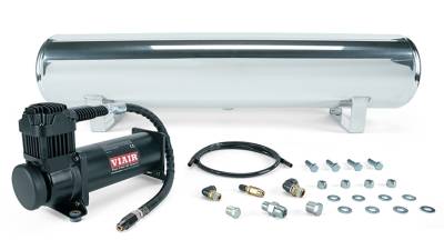 Air Lift Performance - Air Lift 27806 4 Gallon Polished Tank w/Viair 444c Black Compressor