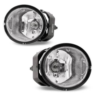 Winjet - Winjet CFWJ-0097-C Clear Fog Lights w/Wiring Kit for Select 01-04 Nissan