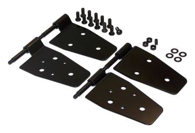 RT Offroad - RT Offroad RT26003 Black 4pc Door-Siede Hinges for 87-06 Jeep Wrangler YJ/TJ