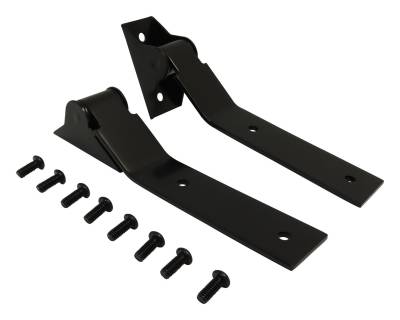 RT Offroad - RT Offroad RT26035 Black Tailgate Hinge Set for 87-95 Jeep Wrangler YJ