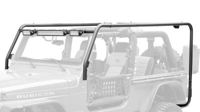 Body Armor 4x4 - Body Armor Cargo Roof Rack Black for Wrangler JK 4DR JK-7100